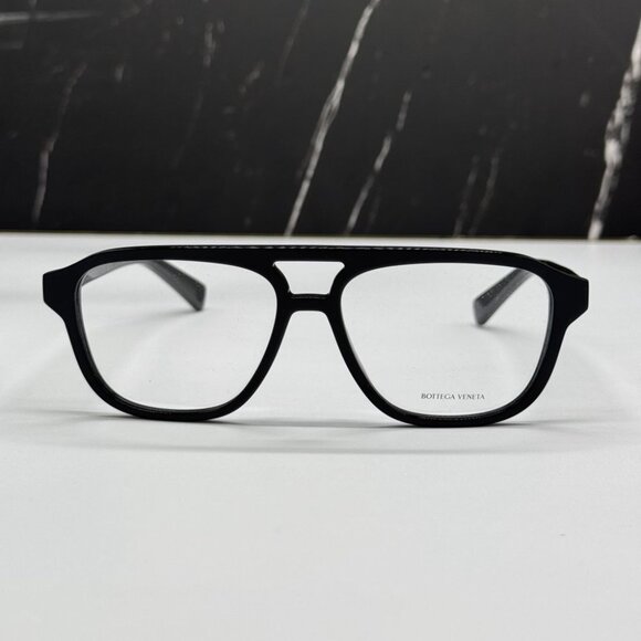 NEW BV1294O 001 BOTTEGA VENETA BLACK UNISEX BOTTEGA VENETA EYEGLASSES - Picture 3 of 10